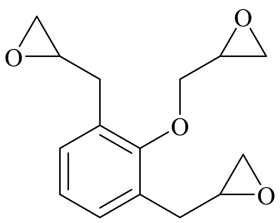 YW-603 · 2,6-Diglycidylphenyl 글리시딜 에테르 · 제공 자료의 구조식