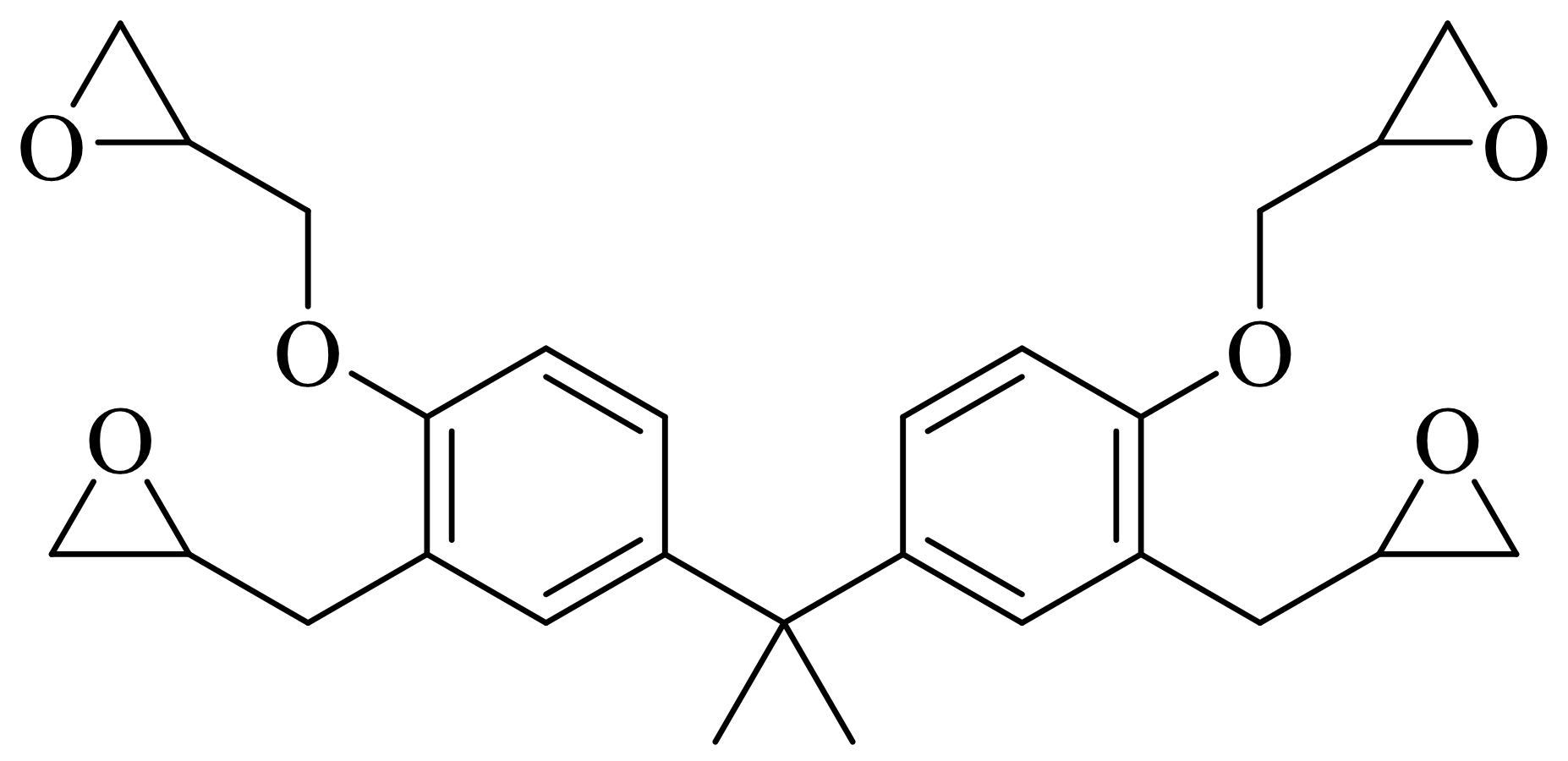 YW-614 · Tetrafunctional bisphenol 에폭시 수지 · 제공 자료의 구조식